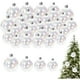 thumbnail image 5 of Adornos navideños iridiscentes XINYU 30 piezas Bolas transparentes 4 tamaños diferentes, 5 of 7