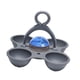 thumbnail image 4 of Temporizador de huevos hervido para huevos huevos suaves y duros, dispositivo de cocina, para cocinar fácilmente, sostenga 4 huevos cambia de colores Gris azul, 4 of 8