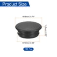 thumbnail image 2 of Uxcell 150Pack 15mm(9/16") Dia Plastic Concealed Hinge Hole Cover Hole Plugs, Black, 2 of 5