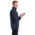 thumbnail image 4 of JERZEES Nublend Quarter-Zip Sweatshirt for Men GR - 95, Cadet Collar Long Sleeve Classic Fleece Sweatshirt, L, J. Navy 2 Pack, 4 of 5