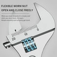 thumbnail image 2 of 8inch Adjustable Wrench Large Openin long Handle Universal Spanner Carbon Steel Mechanical Workshop Hand Repair Tools (8Inch（200mm）), 2 of 6