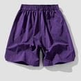 thumbnail image 4 of Maean Mens Big and Tall Shorts High Waist Causal Dressy Short Trousers Stretch Shorts with Pockets M-5XL, 4 of 7