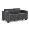 thumbnail image 3 of MCombo 62.2'' Wall Hugger Power Loveseat Recliner Sofa for Living Room, Office, Fabric, Dark Grey, 3 of 11