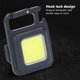 thumbnail image 4 of Luz De Trabajo Con Llavero COB, Mini Luz COB Cuadrada Plegable USB Recargable Para RV Camping, 4 of 7