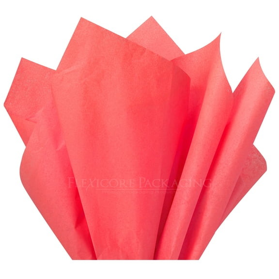Coral Pink Tissue Paper, 15"x20", 100 ct