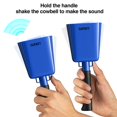 8’’ Steel Cow Bell, LEKATO Noise Makers Cowbell with Handle for Sport