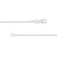 thumbnail image 4 of 18K White Gold 1.50mm Tight Cable Chain Necklace w/ Lobster Lock - Women, 4 of 4