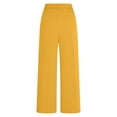 thumbnail image 6 of Delayuji Women's Dress Pant High Waist Elegant Suit Trousers Straight Leg Pant Business Pant Chic Pleated Wide Leg Pant, 6 of 7