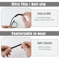 thumbnail image 3 of MODANU Anti-Slip Elastic Comfort Glasses Ear Grip, 4 Pairs Eyeglasses Temple Tips Sleeve, Soft & Well-Fitting Glasses Ear Cushion, Knitting Eyeglass Ear Grips, Glasses Anti Slip Tips Sleeve, Black, 3 of 7