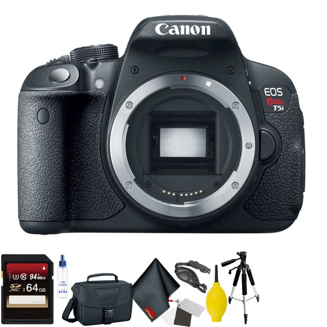 Canon EOS Rebel T5i Cuerpo de Cámara DSLR Solo + Paquete de Tarjeta de Memoria de 64 Gb042