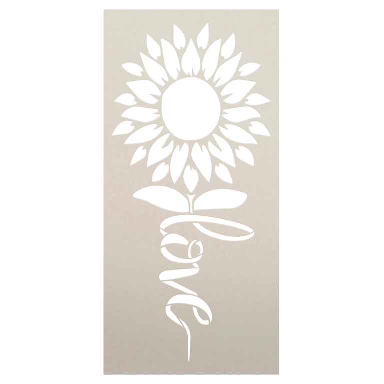 Sunflower Sun Flower - Custom Stencil – My Custom Stencils