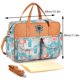 thumbnail image 2 of Bolsa De Mamá Bolso de pañales impermeable con estampado de dibujos animados para viajes al aire libre (flamenco), 2 of 4