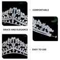 thumbnail image 3 of KAKOWELY Corona de diamantes de imitación para novia, adorno para el cabello, accesorio para el cabello de boda, 3 of 5