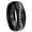 Black Polish Edges, variant on Baseball Dome Brush Black Polish Edge Tungsten Men Ring 10MM
