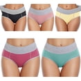 thumbnail image 2 of Women's Large Size Underwear Mid-waist Fat Thickened Women's Cotton Hip Lifting Waist Briefs, 2 of 14