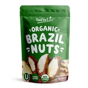Food To Live, Organic Brazil Nuts, 1 Pound - Raw, No Shell