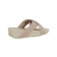 thumbnail image 3 of Fitflop Womens Lulu Cross Glitz Slide Sandal Shoes, Rose Gold, US 11, 3 of 3