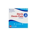 Dynarex Sterile Gauze Pads 4" X 4" 12Ply Single Wound Care 3354 100