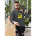 thumbnail image 2 of Grumpy Cat Yellow Design Sweatshirt Men -T-Line Designs, Male Large, 2 of 4
