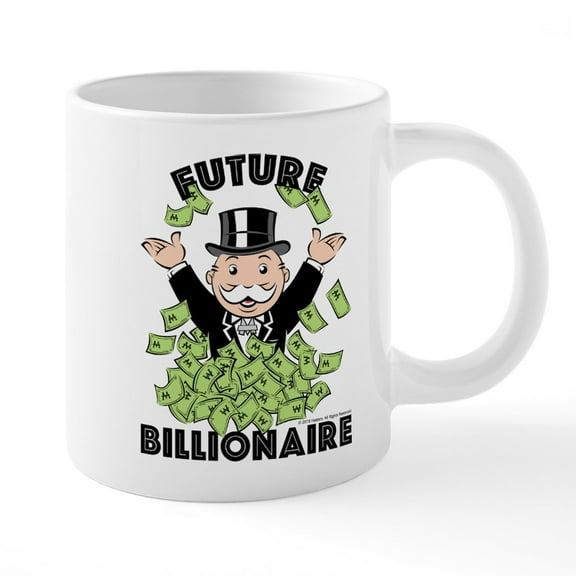 CafePress - Monopoly Future Billionaire - 20 Oz White Ceramic Mega Mug