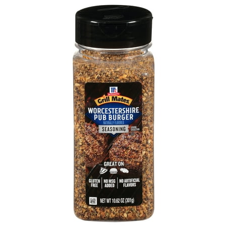 McCormick Grill Mates Kosher Worcestershire Pub Burger, 10.62 oz Bottle
