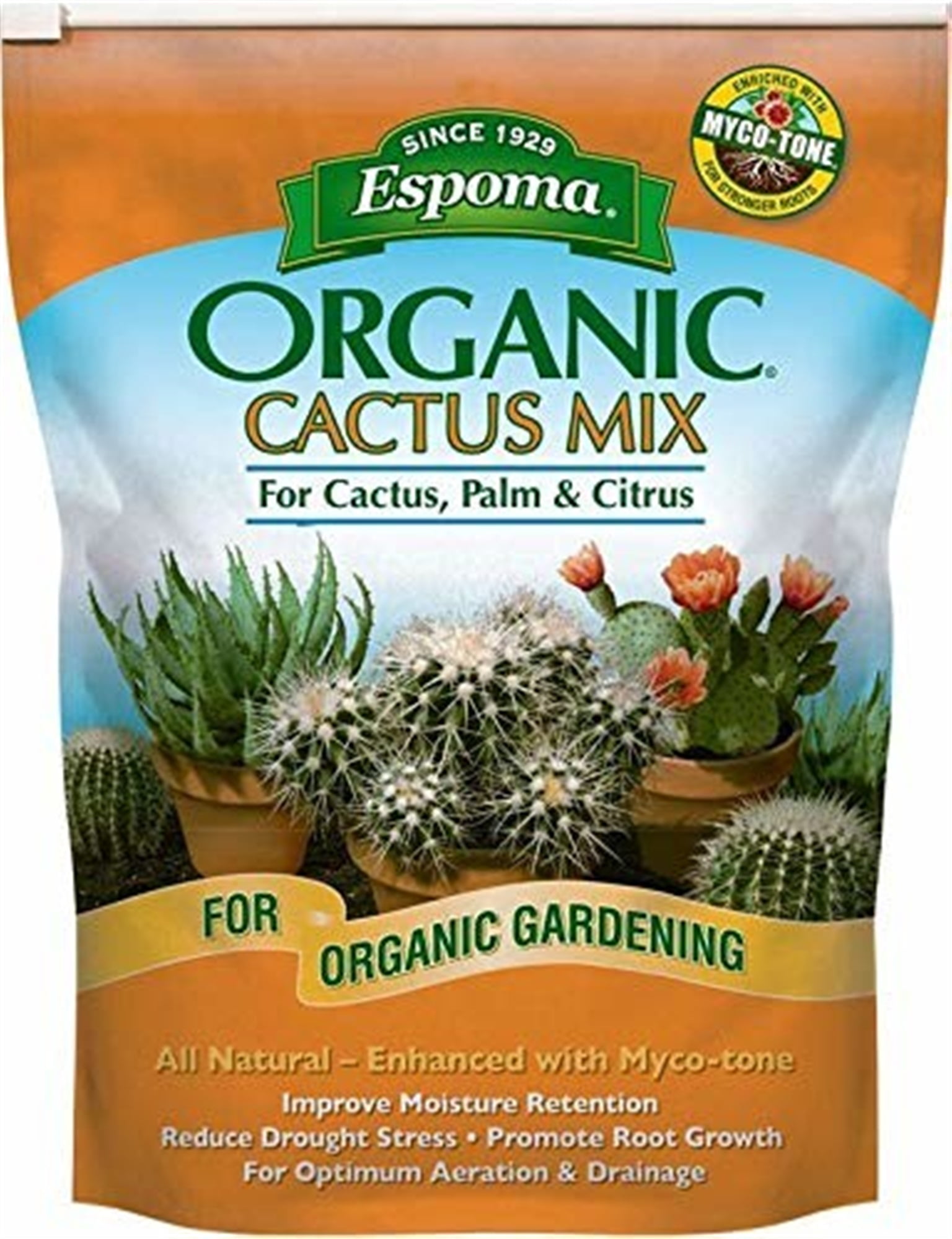 Espoma Organic Cactus Pot Mix 8 Qt