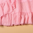 thumbnail image 3 of Fesfesfes Pink Cute Princess Dress Parent-child Dress V-neck Irregular Swing Holiday Mother-daughter Family Matching Dress Mommy And Me Boho Beach Dress, 3 of 6