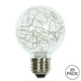 thumbnail image 2 of Vickerman Pure White LED Twinkle Glass G95 Fairy Light Christmas Bulb, 2 of 2