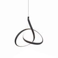 thumbnail image 3 of WAC Lighting Vornado 7" 1-Light 3000K LED Mini Modern Aluminum Pendant in Black, 3 of 5