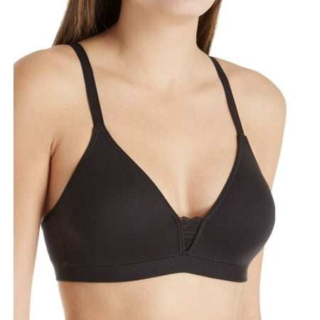 

Hanes Ultimate Comfort Flex Fit Women s Wireless T-Shirt Bra Convertible Black S