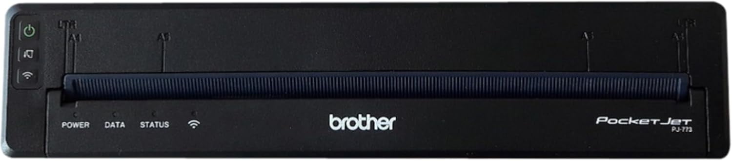 Brother PocketJet, Mobile Thermal Printer, 300 dpi, 8 PPM, Wi-Fi/USB Direct Thermal Full-Page Mobile Printing, P/N: PJ-773