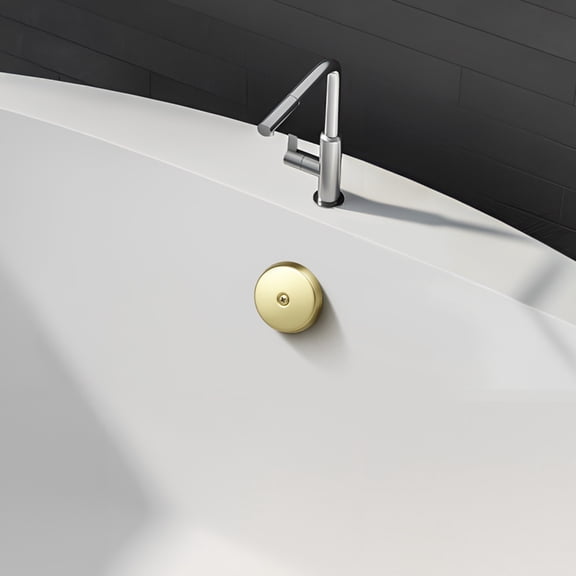 FRCOLOR Bathtub Overflow Faceplate Single Hole Tub Overflow Stopper Stainless Steel Bathtub Drain Cover Stopper Bathtub Essentials