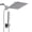 Chrome, variant on TVOFEK Rain Shower Head With Handheld Spray Combo, 10 Inch Stainless Steel High Pressure Shower head with Adjustable Extension Arm, with Anti-leak 60" Hose and Mounting Hardware for Bathroom