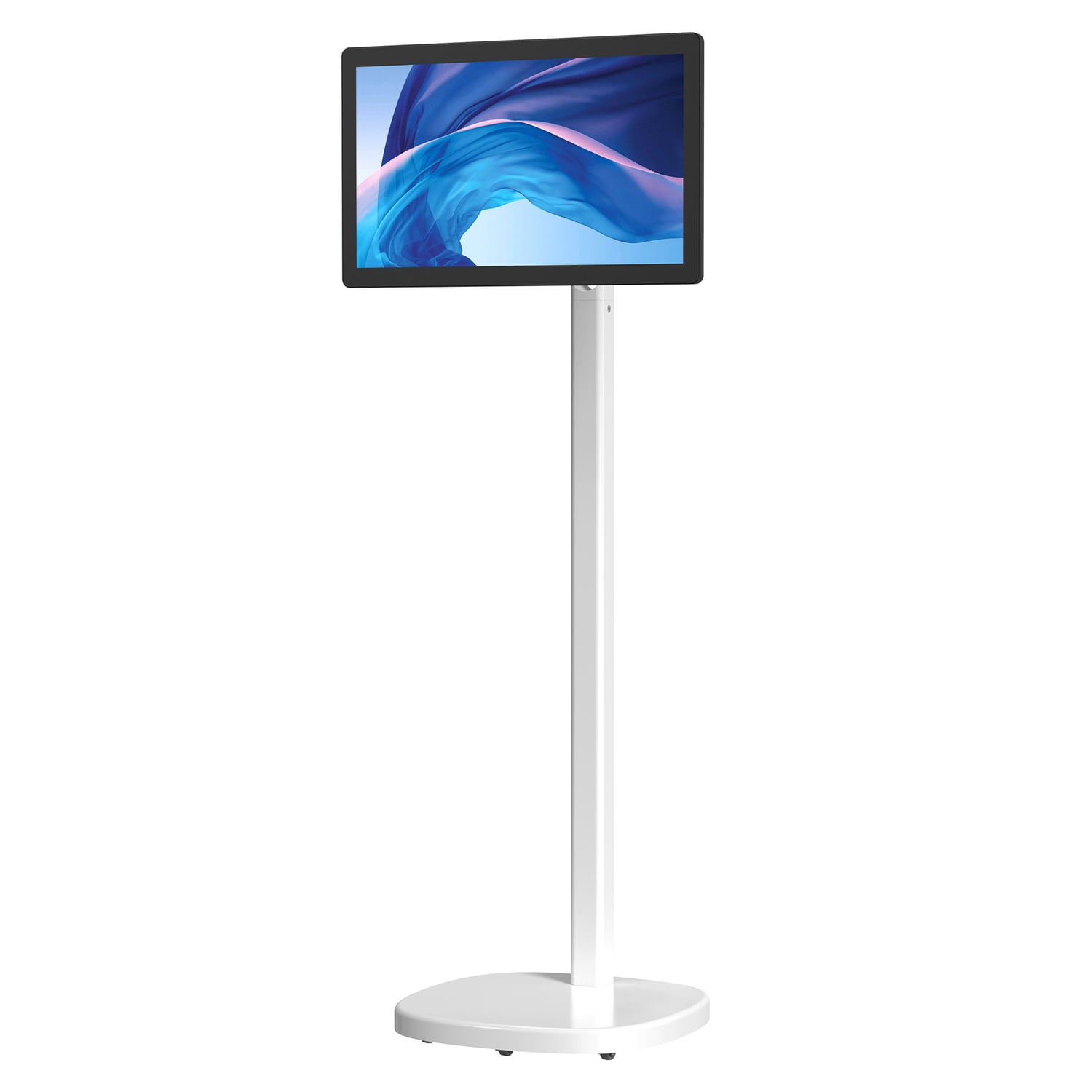 CTA Digital Mobile Rolling Spring-Adjustable Floor Stand for Displays up to 22 Lbs.
