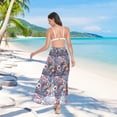 thumbnail image 7 of Women Sarong Wraps Boho Floral Swimsuit Beach Pareo Bikini Coverups Skirt M, 7 of 7