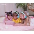 thumbnail image 4 of Riwbox BT05 Bluetooth Kids Headphones Wireless Foldable Headset Over Ear with Volume Limited and Mic/TF Card Compatible for iPad/iPhone/Tablet(Purple&Pink), 4 of 7
