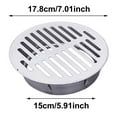 thumbnail image 2 of Stainless Steel Round Floor Drain Cover, Replacement Sink Floor Drainer Drain Protection Cover for Bathroom Kitchen, 2 of 5