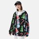 thumbnail image 3 of Balery Disco Mirror Ball Snowman Sudadera ligera de manga larga con capucha y protección solar UPF 50+ para hombre y mujer, ideal para pesca y running-XX-Large, 3 of 7