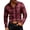 Wine, variant on Atkumj Plaid Long Sleeve Shirts for Men Dressy Casual Turndown Collar Button Down Shirt Casual Formal Business Dress Shirts with Chest Pocket S