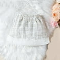 thumbnail image 5 of XBASW Toddler Kids Girls 3 Pieces Outfits Ruffles Long Sleeve Jacket + Skirt and Hat Fall Winter Little Fragrant Wind Clothes Set, 5 of 10