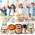 thumbnail image 3 of CNKOO 10Pcs Candy Bag Visible Window Animal Style Cute Little Hedgehog Shape Cookie Sealing Pouch Kitchen Gadget, 3 of 8