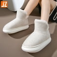 thumbnail image 4 of Zapatos de invierno de algodón para el hogar para mujer, botas de algodón antideslizantes con suela gruesa para oficina, calentadores de pies para parejas, botas de algodón para el hogar para hombre,, 4 of 5