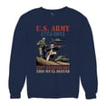 thumbnail image 5 of US Army 250 Anniversary Crewneck Sweatshirt Military Veteran DD 214 Patriotic, 5 of 7