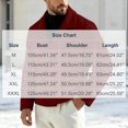 thumbnail image 3 of Hulanddfd Men's Pea Coat Turn Down Collar Double Breasted Short Wool Blend Jacket Casual Fall Winter Outerwear, 3 of 6
