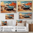 thumbnail image 4 of Designart "Classic Euro Car In Nevada I" Car Vintage Floater Framed Canvas Art Print, 4 of 5