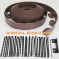 thumbnail image 2 of Landscape Edging, Flower Bed Edging Borders,Plastic Landscape Edging Kit Yard Edging Borders Garden Edge Lawn Edging Rubber Landscaping Edging Border,Yard Edging(Brown-66ft) C99, 2 of 3