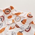 thumbnail image 4 of Odeerbi 0-6 Years Toddler Boys Girls Summer Outfits Cotton Short Sleeve Shirt Jeans Set Pumpkin Printed Shirt Denim Pants Two-piece Set Toddler Boys Girls Clothes, 4 of 9