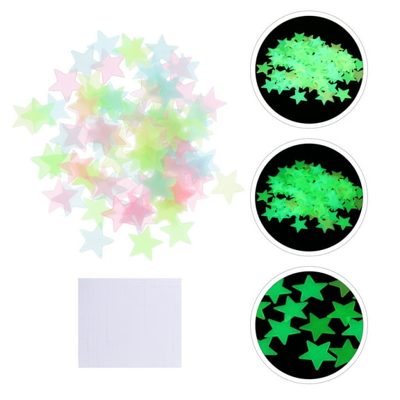 Soimiss PVC Night Light Star Decals for Creative Home and Bedroom Decor