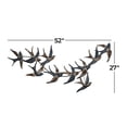 thumbnail image 3 of DecMode Blue Metal Flying Flock Of Bird Wall Decor, 3 of 15