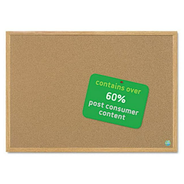 Mastervision SB0420001233 MasterVision Earth Cork Board 24 x 36 Wood Frame